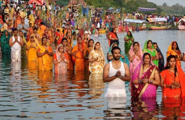 Chhath Puja celebrated in different parts of India with traditional devotion