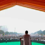 Rahul Gandhi targets Modi govt, EC for ‘Vote Chori’ at Ramlila Maidan rally